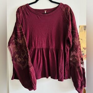 Free People lace top